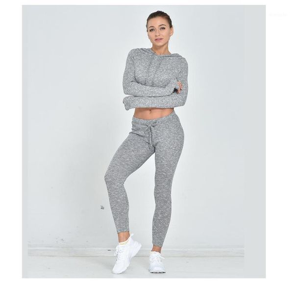 yoga outfits women's casual sportswear knitted hooded sports suit running tracksuits elastic belt pants 2 piece set 20211, White;red
yoga outfits women's casual sportswear knitted hooded sports suit running tracksuits elastic belt pants 2 piece set 20211, White;red