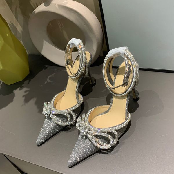 glitter bowties pumps 9cm crystal embellished rhinestone evening shoes spool heels sandals women heeled luxurys designers dress, Black
glitter bowties pumps 9cm crystal embellished rhinestone evening shoes spool heels sandals women heeled luxurys designers dress, Black