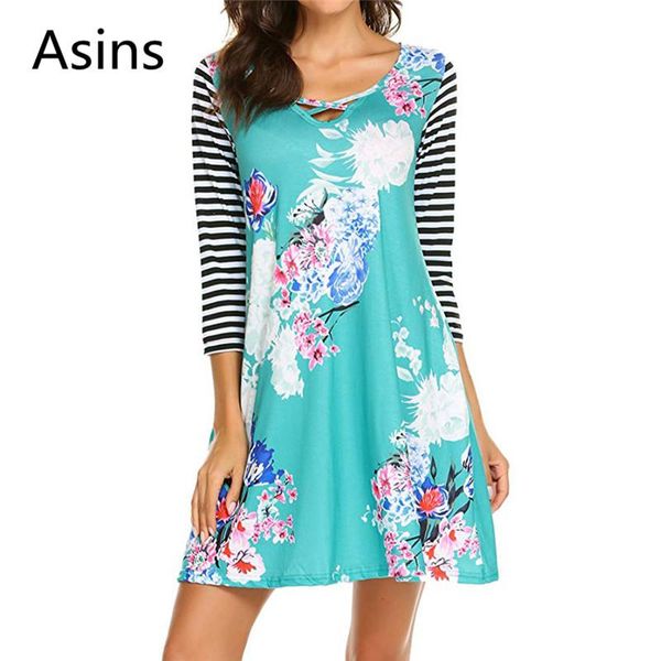 casual dresses asins dress women 2021 spring summer fashion o neck high waist printing stripe splice seven sleeve wild, Black;gray
casual dresses asins dress women 2021 spring summer fashion o neck high waist printing stripe splice seven sleeve wild, Black;gray