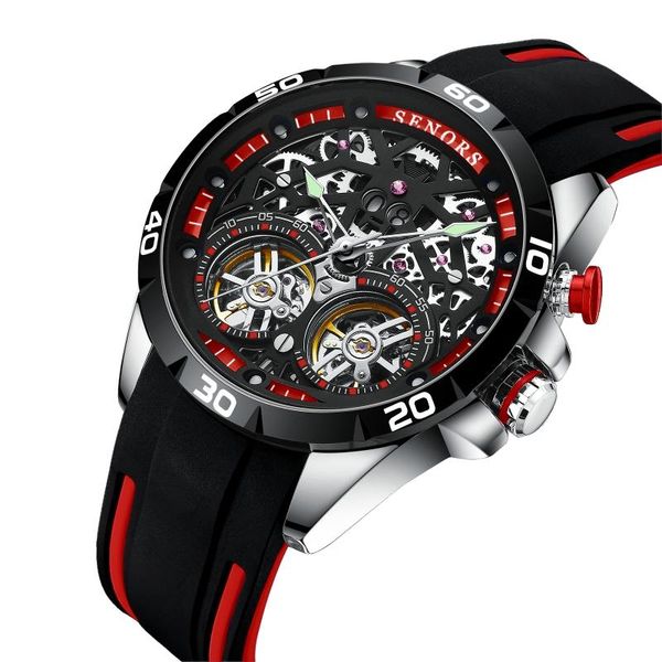 senors men automatic watch sport wristwatch double tourbillon skeleton 30m waterproof clock male relogio masculino wristwatches, Slivery;brown
senors men automatic watch sport wristwatch double tourbillon skeleton 30m waterproof clock male relogio masculino wristwatches, Slivery;brown