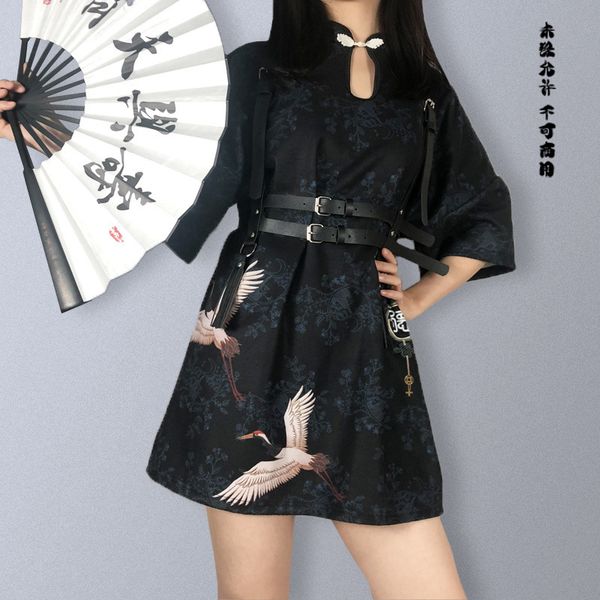 dresses autumn 2021 new women's slim fashion daily short cheongsam dress coat, Black;gray
dresses autumn 2021 new women's slim fashion daily short cheongsam dress coat, Black;gray