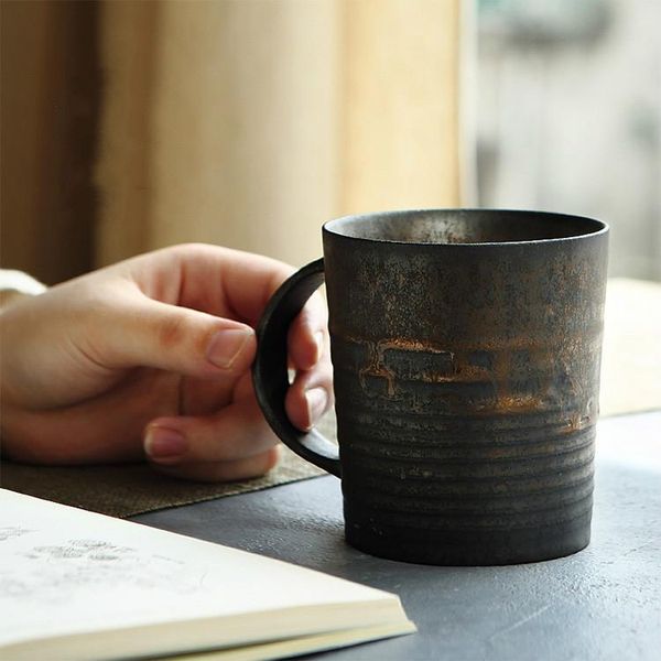 gilt cup japanese retro charcoal black glazed ceramic mug with handles stoare tea water personalized coffee mugs
gilt cup japanese retro charcoal black glazed ceramic mug with handles stoare tea water personalized coffee mugs