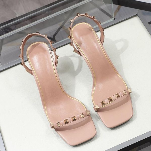 dress shoes 2021 summer ladies sandals elegant fashion all-match high-heeled word band rivet design buty damskie banquet wedding, Black
dress shoes 2021 summer ladies sandals elegant fashion all-match high-heeled word band rivet design buty damskie banquet wedding, Black