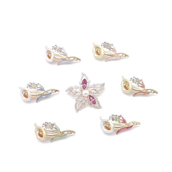 pins, brooches pd brooch high-end exquisite calla lily star flower corsage clearance low price processing jewelry, Gray
pins, brooches pd brooch high-end exquisite calla lily star flower corsage clearance low price processing jewelry, Gray