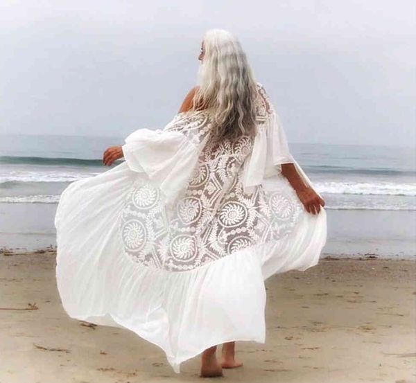 women's bikini cover-ups swimwear belted summer white lace cotton tunic women plus size sunscreen beach wear swim suit cover, White;black
women's bikini cover-ups swimwear belted summer white lace cotton tunic women plus size sunscreen beach wear swim suit cover, White;black