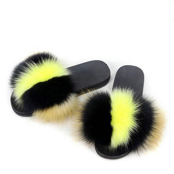 fashion women real fur slides summer slippers lady plus raccoon flip flops beach flat sandals shoes, Black
fashion women real fur slides summer slippers lady plus raccoon flip flops beach flat sandals shoes, Black