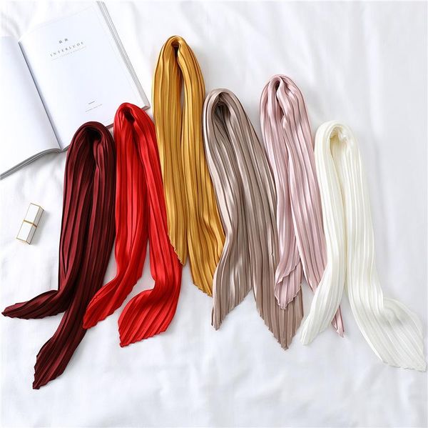 scarves 2021 70*70cm women small silk square scarf skinny ribbon head neck pleated hair tie band kerchief satin foulard, Blue;gray
scarves 2021 70*70cm women small silk square scarf skinny ribbon head neck pleated hair tie band kerchief satin foulard, Blue;gray