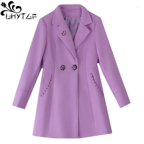 elegant women autumn winter wool coat medium length slim ladies plus size outerwear fashion female woolen 2151, Black 
elegant women autumn winter wool coat medium length slim ladies plus size outerwear fashion female woolen 2151, Black