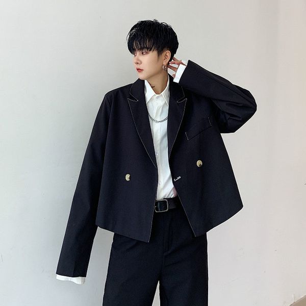 men's suits & blazers men loose casual short style jacket male vintage fashion hip hop japan streetwear gothic blazer coat outerwear 49, White;black
men's suits & blazers men loose casual short style jacket male vintage fashion hip hop japan streetwear gothic blazer coat outerwear 49, White;black