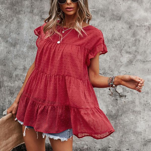 women's t-shirt product fashion round neck summer short-sleeved loose, White 
women's t-shirt product fashion round neck summer short-sleeved loose, White