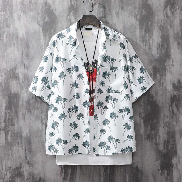 men's casual shirts shirtsummer hawaiian floral shirt fashion coconut full print short sleeve loose casual p4ce, White;black
men's casual shirts shirtsummer hawaiian floral shirt fashion coconut full print short sleeve loose casual p4ce, White;black