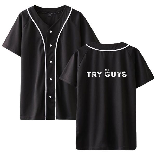 the try guys fashion prints baseball t-shirts women/men summer short sleeve tshirt harajuku casual streetwear clothes men's, White;black
the try guys fashion prints baseball t-shirts women/men summer short sleeve tshirt harajuku casual streetwear clothes men's, White;black