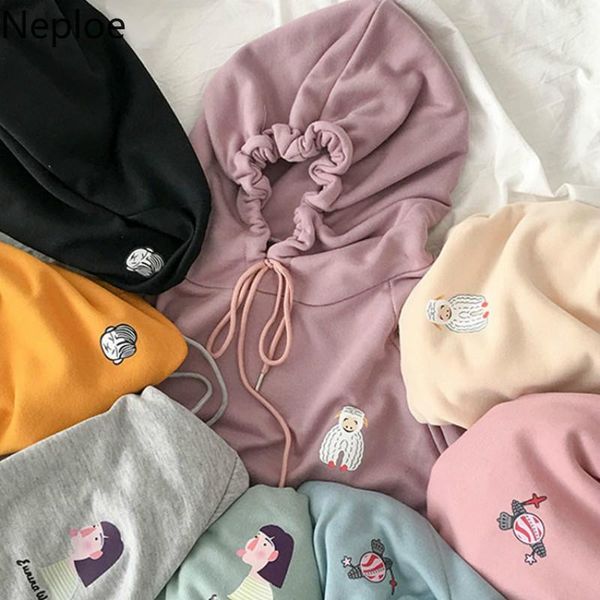 women's hoodies & sweatshirts neploe cartoon print women hoody spring 2021 fashion hooded long sleeve ladies coats loose casual pullove, Black
women's hoodies & sweatshirts neploe cartoon print women hoody spring 2021 fashion hooded long sleeve ladies coats loose casual pullove, Black