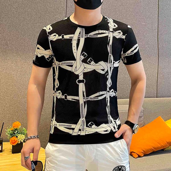 men's t-shirts brand luxury printed t-shirt breathable mesh short sleeve casual t-shirt fashion o-neck tees streetwear clothe, White;black
men's t-shirts brand luxury printed t-shirt breathable mesh short sleeve casual t-shirt fashion o-neck tees streetwear clothe, White;black