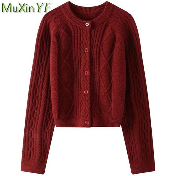 women's knits & tees 2021 spring autumn knit coats korean fashion o-neck solid red cardigan lady vintage jacket outside travel clothes, White
women's knits & tees 2021 spring autumn knit coats korean fashion o-neck solid red cardigan lady vintage jacket outside travel clothes, White