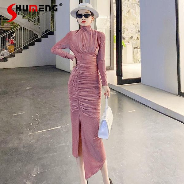 casual dresses 2021 early autumn ladies slit graceful fashionable sheath dress women's fashion slim-fit western style mid-calf, Black;gray
casual dresses 2021 early autumn ladies slit graceful fashionable sheath dress women's fashion slim-fit western style mid-calf, Black;gray
