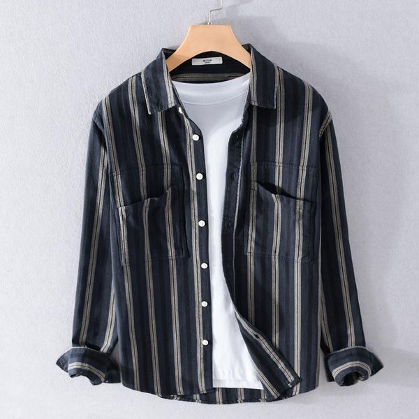 men's casual shirts 2021 arrival spring and autumn long-sleeved stripe cotton shirt men fashion comfortable for camisa chemise, White;black
men's casual shirts 2021 arrival spring and autumn long-sleeved stripe cotton shirt men fashion comfortable for camisa chemise, White;black