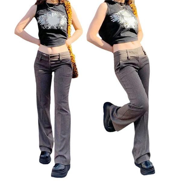 xingqing women's solid color stretch suit pants tight low waist straight trouser casual slim zipper decoration long & capris, Black;white
xingqing women's solid color stretch suit pants tight low waist straight trouser casual slim zipper decoration long & capris, Black;white