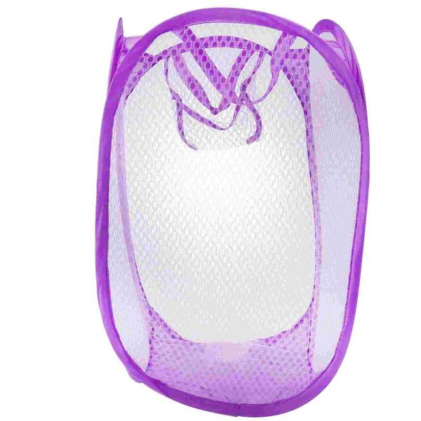 laundry storage & organization foldable easy open mesh clothes hamper basket for college dorm (purple)
laundry storage & organization foldable easy open mesh clothes hamper basket for college dorm (purple)