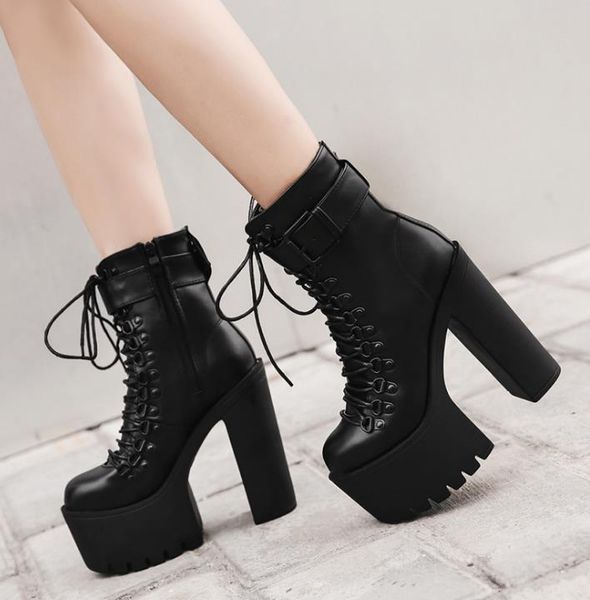 boots women's super high heel black thick-soled nude thick short lace-up shoes winter
boots women's super high heel black thick-soled nude thick short lace-up shoes winter
