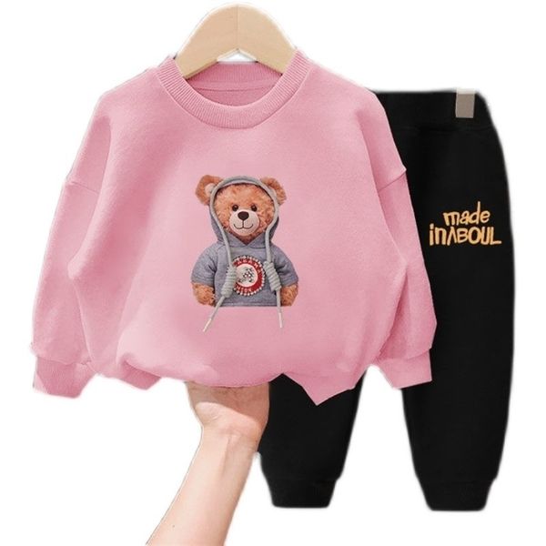 cartoons bear children's boys girls clothing sets autumn winter kids clothes tracksuit outfits fashion warm sweatshirts suits 220307, White
cartoons bear children's boys girls clothing sets autumn winter kids clothes tracksuit outfits fashion warm sweatshirts suits 220307, White