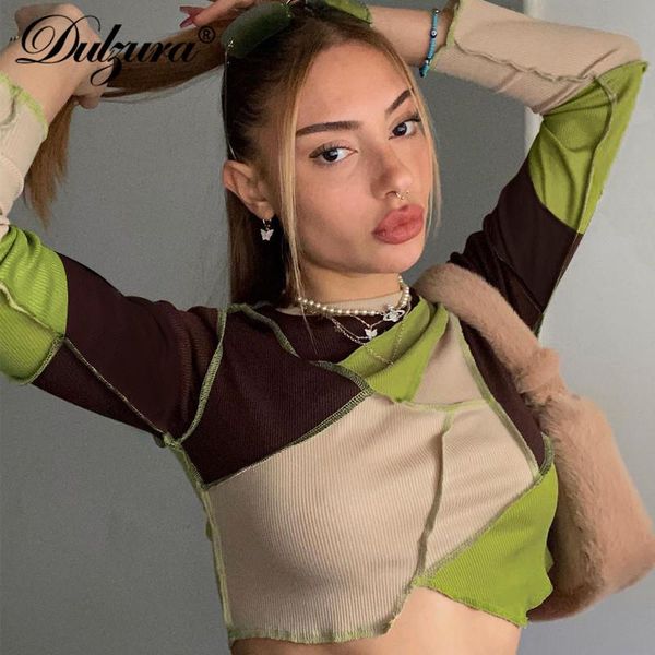 women's t-shirt dulzura ribbed knitted stripe women long sleeve crop irregular t shirt bodycon streetwear party club 2021 spring su, White
women's t-shirt dulzura ribbed knitted stripe women long sleeve crop irregular t shirt bodycon streetwear party club 2021 spring su, White