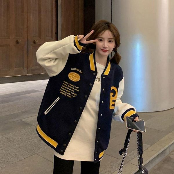 women's jackets ins super fire letter embroidered baseball suit women spring and autumn all match 2021 korean loose bf style student co, Black;brown
women's jackets ins super fire letter embroidered baseball suit women spring and autumn all match 2021 korean loose bf style student co, Black;brown