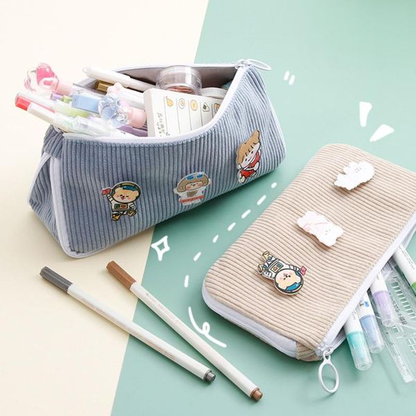 kawaii pencil case large capacity cases double zipper corduroy pen bag korean school supplies cute bags
kawaii pencil case large capacity cases double zipper corduroy pen bag korean school supplies cute bags