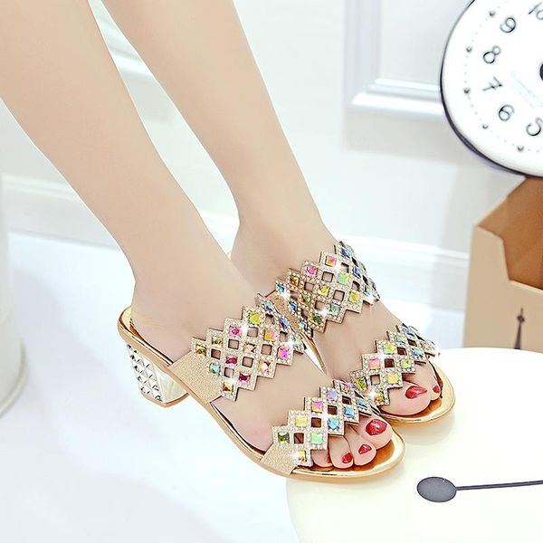 women classic square heel sandals lady fashion crystal comfort spring & summer sandalias de mujer h6007b, Black
women classic square heel sandals lady fashion crystal comfort spring & summer sandalias de mujer h6007b, Black