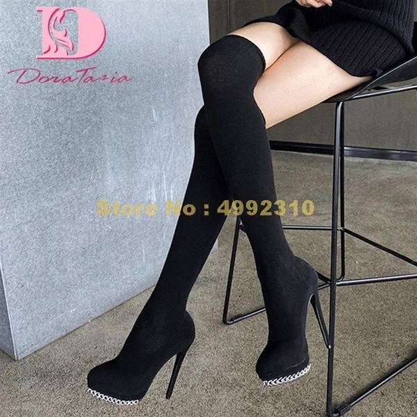 boots fashion ladies thin high heels over the knee round toe thigh women party shoes, Black
boots fashion ladies thin high heels over the knee round toe thigh women party shoes, Black