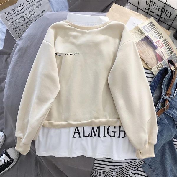 women's hoodies & sweatshirts 2021 winter warm oversized sweatshirt fashion thicken fake two-piece pullover ladies hoodie casual korean, Black
women's hoodies & sweatshirts 2021 winter warm oversized sweatshirt fashion thicken fake two-piece pullover ladies hoodie casual korean, Black