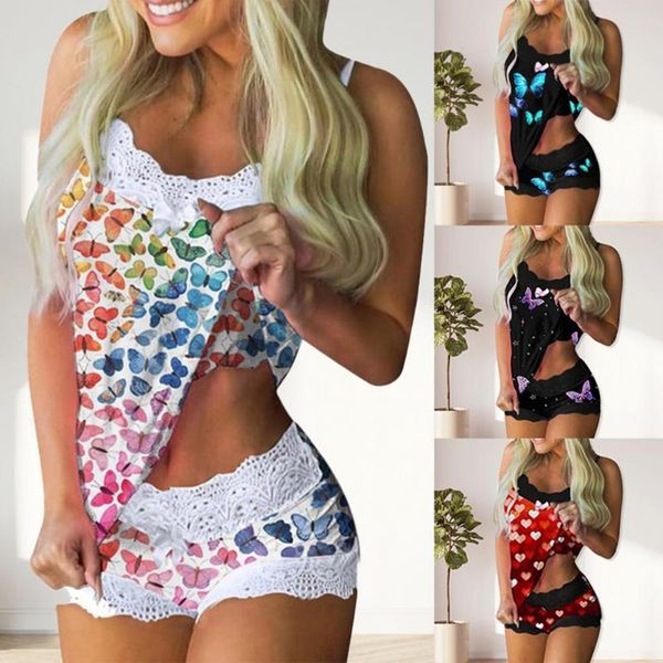women's sleepwear s pajama set butterfly print spaghetti strap women bowknot sleeveless for sleeping, Black;red
women's sleepwear s pajama set butterfly print spaghetti strap women bowknot sleeveless for sleeping, Black;red