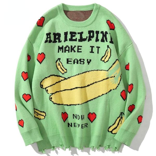 men's sweaters men banana heart-shaped letter knitted youthful fashion college style jumpers all-match couple streetwear autumn, White;black
men's sweaters men banana heart-shaped letter knitted youthful fashion college style jumpers all-match couple streetwear autumn, White;black