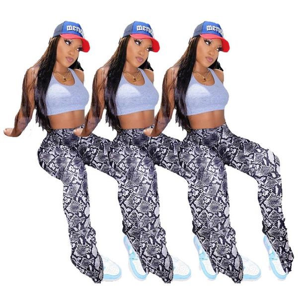 women's pants & capris 4k2035 autumn winter women casual fashion snakeskin print pleated slit flared trousers, Black;white
women's pants & capris 4k2035 autumn winter women casual fashion snakeskin print pleated slit flared trousers, Black;white