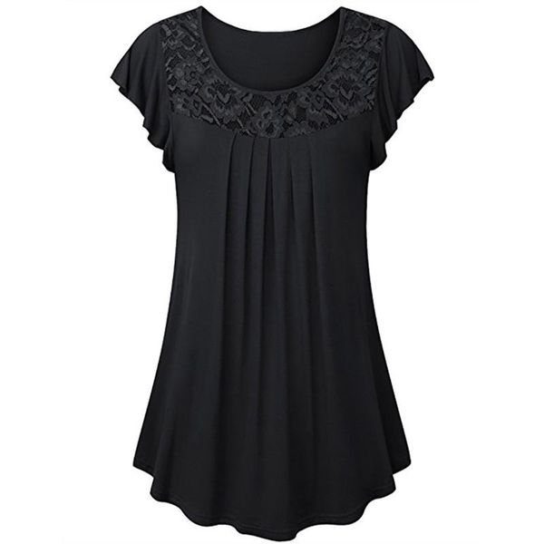 women's blouses & shirts lace splicing blouse summer shirt round neck pullover waist sleeveless elegant women blusas para mujer, White
women's blouses & shirts lace splicing blouse summer shirt round neck pullover waist sleeveless elegant women blusas para mujer, White