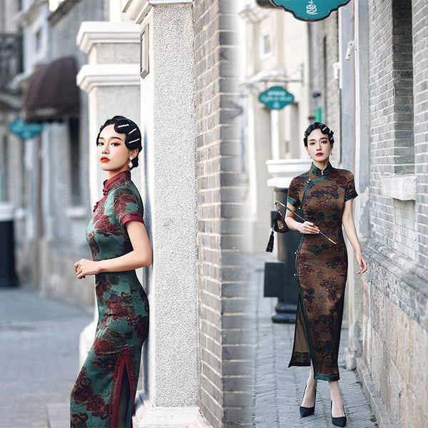 chine style cheongsam female classical printed satin dress retro stand collar long tang suit large size -4xl ethnic clothing, Red
chine style cheongsam female classical printed satin dress retro stand collar long tang suit large size -4xl ethnic clothing, Red