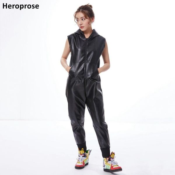 women's jumpsuits & rompers heroprose fashion hip hop dance costume performance wear european loose jumpsuit black pu faux leather one, Black;white
women's jumpsuits & rompers heroprose fashion hip hop dance costume performance wear european loose jumpsuit black pu faux leather one, Black;white