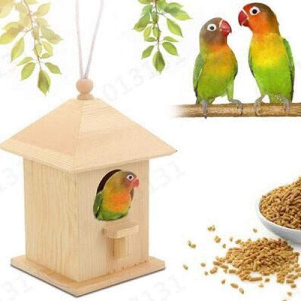 wooden bird house for outdoor hanging feeder natural birdhouse garden decoration nest hummingbird wren sparrow cages
wooden bird house for outdoor hanging feeder natural birdhouse garden decoration nest hummingbird wren sparrow cages