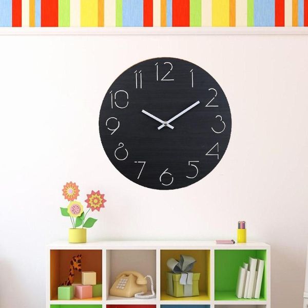 wall clocks simple mute wooden clock round creative for home bedroom living room without battery (black)
wall clocks simple mute wooden clock round creative for home bedroom living room without battery (black)