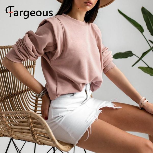 women's hoodies & sweatshirts fargeous casual slim ladies sweatshirt pink knitted women streetwear pullover basic long sleeve autumn 20, Black
women's hoodies & sweatshirts fargeous casual slim ladies sweatshirt pink knitted women streetwear pullover basic long sleeve autumn 20, Black
