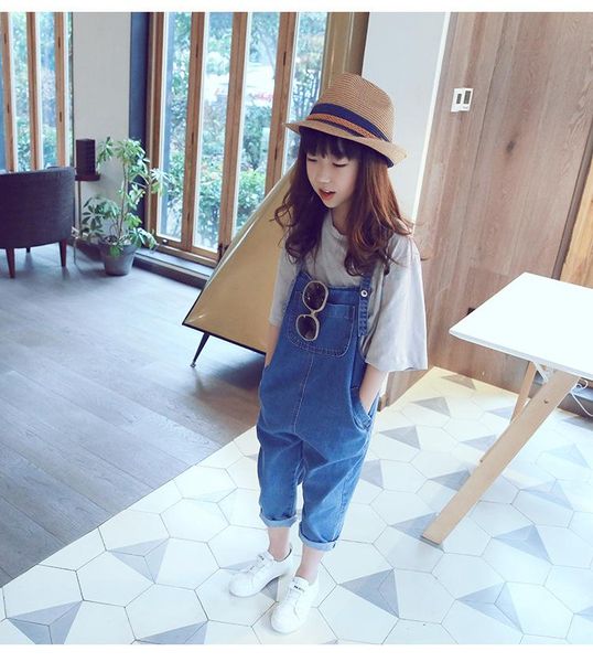 jumpsuits all match children's trousers jeans spring and autumn korean denim overalls girls clothes children neutral style kids jumpsui, Blue
jumpsuits all match children's trousers jeans spring and autumn korean denim overalls girls clothes children neutral style kids jumpsui, Blue