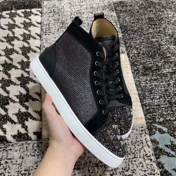 luxury designer round head rivet black braided leather sneakers red sole ladies men casual shoes party wedding party dress shoes
luxury designer round head rivet black braided leather sneakers red sole ladies men casual shoes party wedding party dress shoes