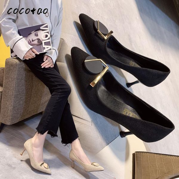 dress shoes 2021 women's spring shallow mouth suede professional high heel square buckle black wild single work shoe
dress shoes 2021 women's spring shallow mouth suede professional high heel square buckle black wild single work shoe