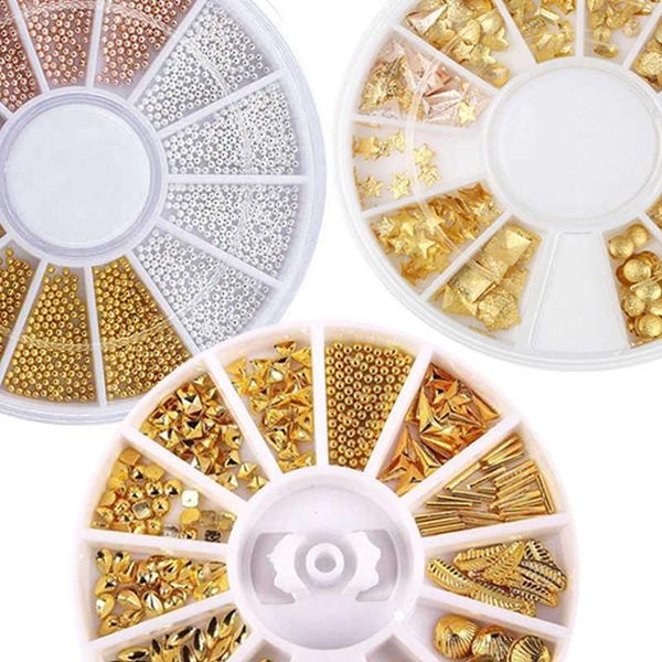 nail art decorations 1 box rose gold rivet studs 3d design mixed metal slice/steel beads/rhinestone in wheel for diy decoration, Silver;gold
nail art decorations 1 box rose gold rivet studs 3d design mixed metal slice/steel beads/rhinestone in wheel for diy decoration, Silver;gold