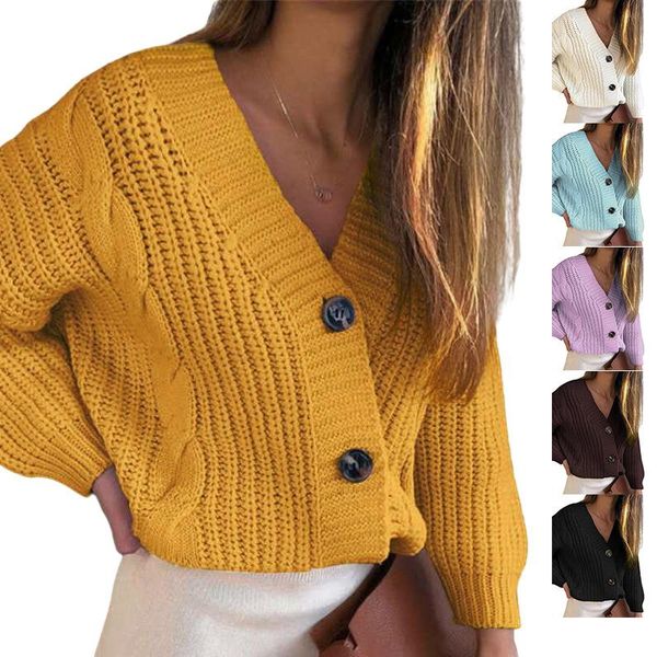 women's knits & tees sweater women autumn knitted cardigan fashion v-neck twist sweet long sleeve solid single breasted knitwear sueter, White
women's knits & tees sweater women autumn knitted cardigan fashion v-neck twist sweet long sleeve solid single breasted knitwear sueter, White