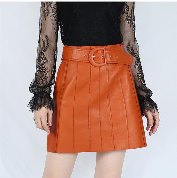 skirts arrival of women genuine leather belts fashion clothing sheep line skirt b393, Black
skirts arrival of women genuine leather belts fashion clothing sheep line skirt b393, Black