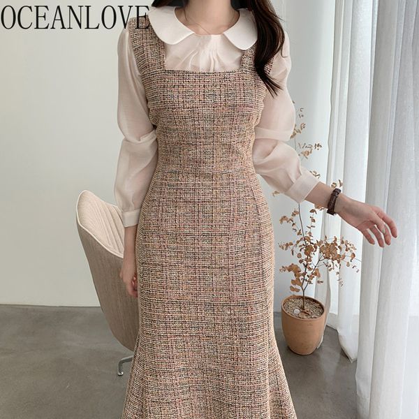 mermaid winter dress woman tweed bodycon korean vintage vestidos elegant clothing plaid robes hiver high waist 18810 210415, Black;gray
mermaid winter dress woman tweed bodycon korean vintage vestidos elegant clothing plaid robes hiver high waist 18810 210415, Black;gray