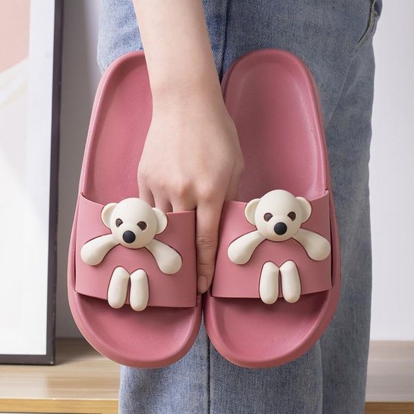 slippers summer non-slip women men beach slide sandals flip flops cartoon bear soft sole home ladies girl couples bathroom shoes, Black
slippers summer non-slip women men beach slide sandals flip flops cartoon bear soft sole home ladies girl couples bathroom shoes, Black
