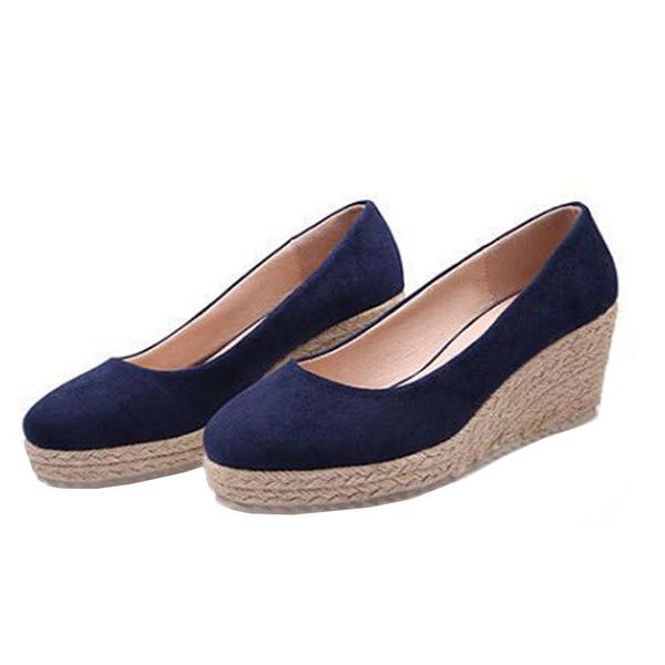 dress shoes round head flock blue women's wedge espadrille vivaia 2021 solid pattern casual medium heel pumps simple comfy lazy loafers, Black
dress shoes round head flock blue women's wedge espadrille vivaia 2021 solid pattern casual medium heel pumps simple comfy lazy loafers, Black