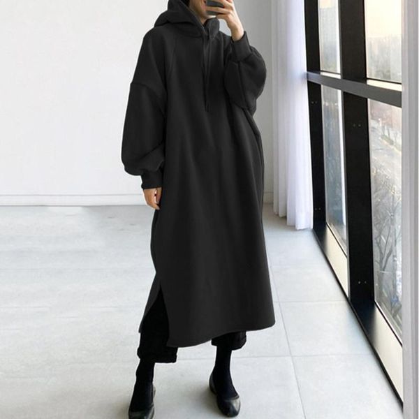 casual dresses winter women's solid color maxi dress with pocket loose long sleeves hooded streetwear pollover #t2g, Black;gray
casual dresses winter women's solid color maxi dress with pocket loose long sleeves hooded streetwear pollover #t2g, Black;gray